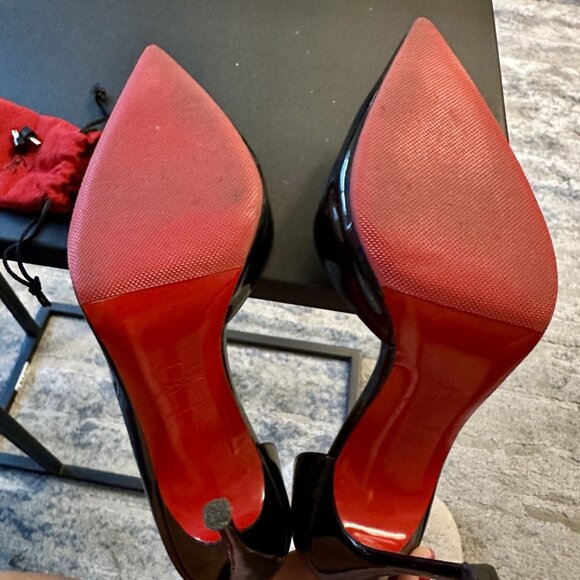 Christian Louboutin Iriza 100mm Patent Calf Leather Pumps - Picture 5 of 7